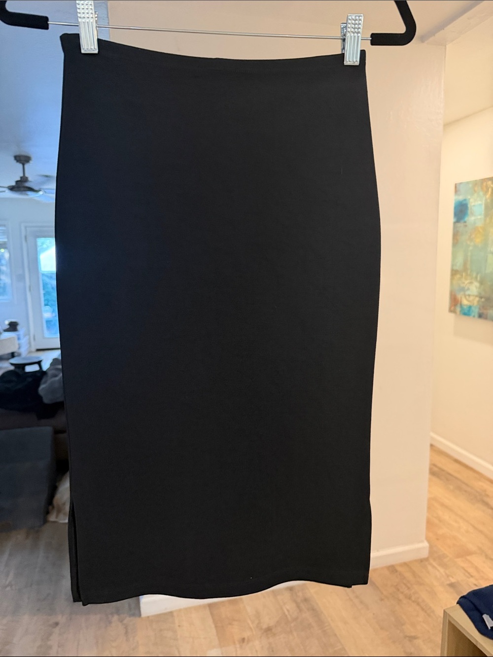 bebe Black Pencil Skirt - Sleek High-Waist Design